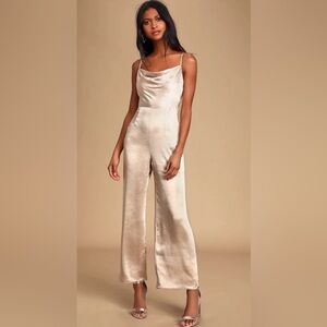 Lulus Satin Jumpsuit